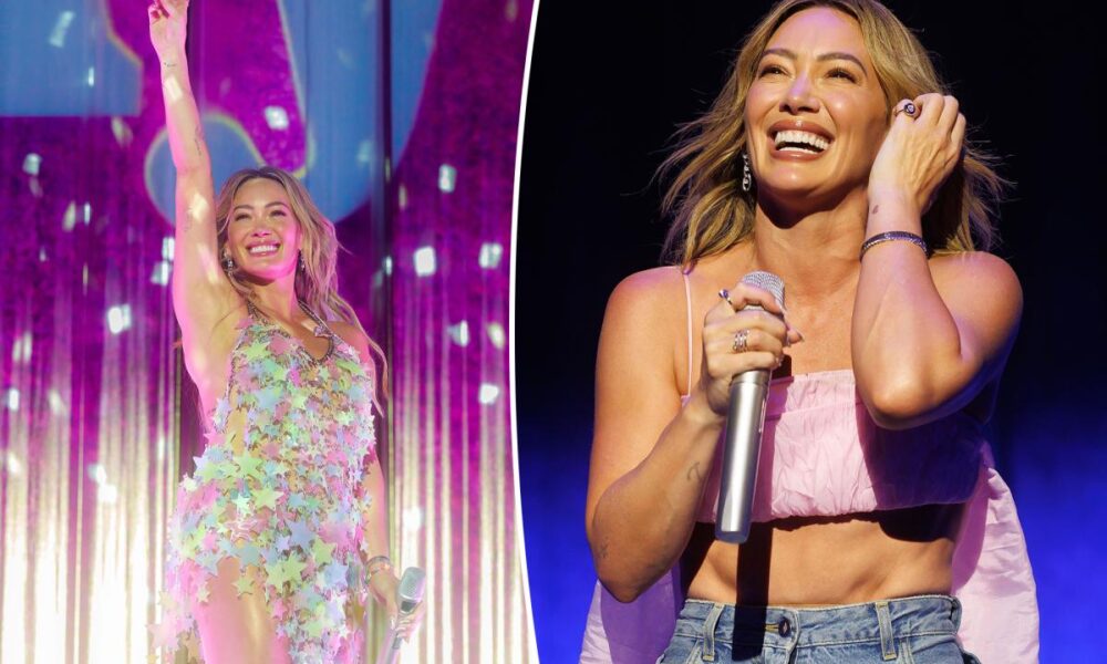 Hilary Duff uses Tinge Tint body makeup on her ‘Lucky Me’ tour