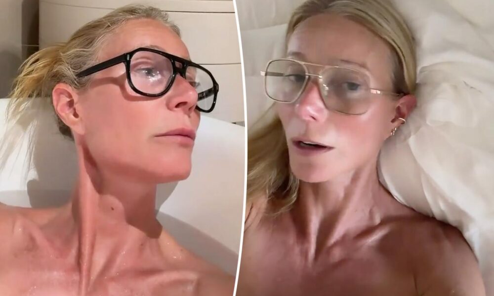 Gwyneth Paltrow stuns fans with racy TikTok debut as she ditches her top in bed