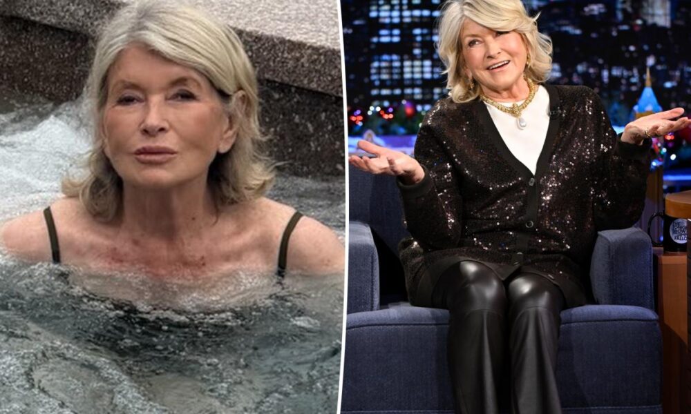 Martha Stewart celebrates 85th birthday with hot tub photo