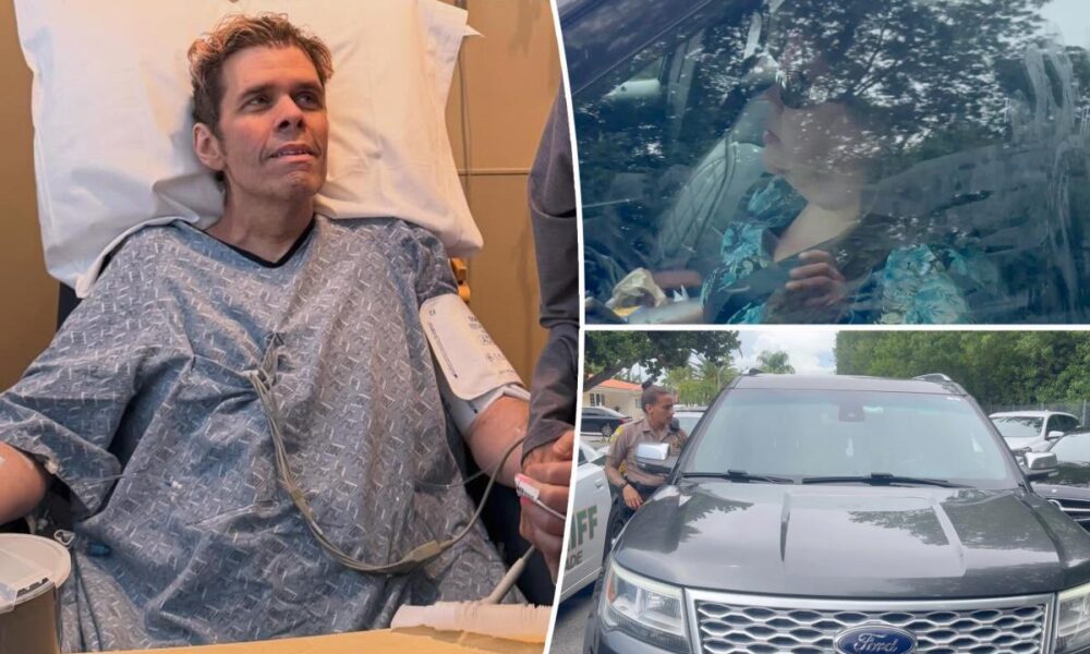 Perez Hilton’s sister arrives at his Miami home hours after ‘suicide attempt’ hospitalization