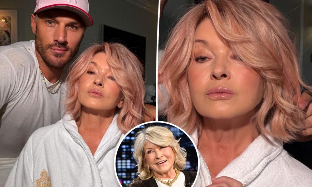 Martha Stewart dyes her blond hair ‘rose gold’ pink