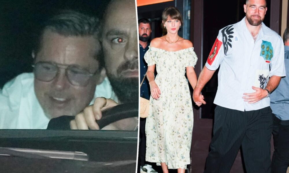 Brad Pitt spotted drinking at Taylor Swift’s wedding in July