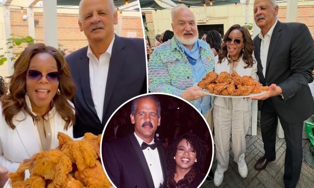 Oprah Winfrey makes rare appearance with longtime partner Stedman Graham at talk show anniversary party
