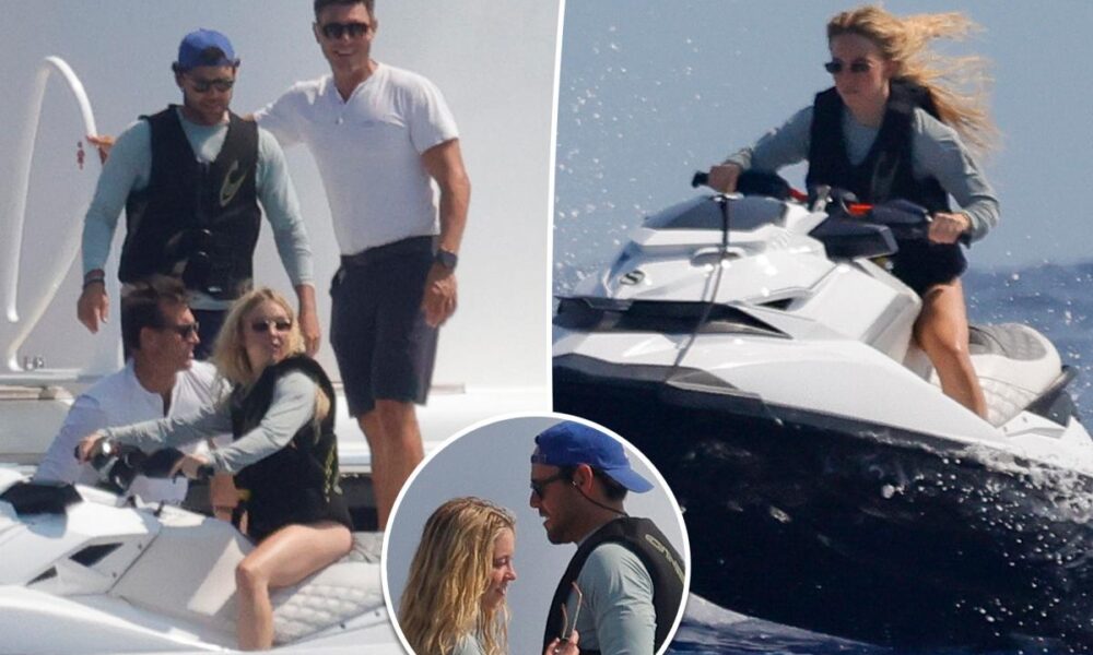 Sydney Sweeney, Scooter Braun jet ski while vacationing on David Geffen’s superyacht