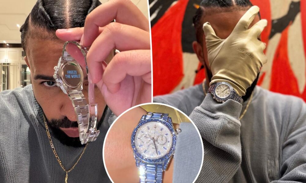 Drake’s custom Ice Gradient Daytona Rolex watch could be worth $5M