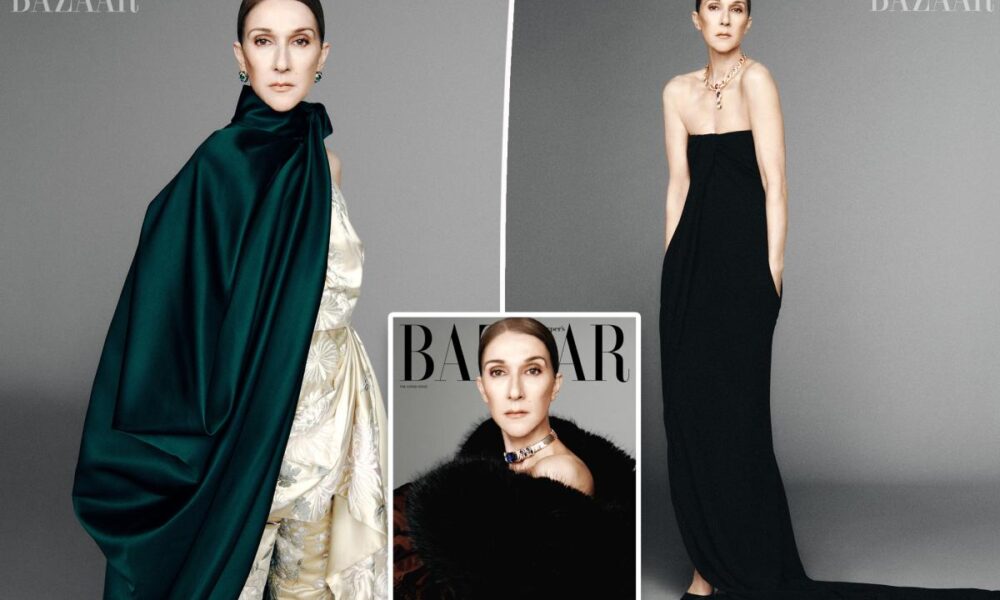 Céline Dion covers Harper’s Bazaar in Bulgari jewels and fur
