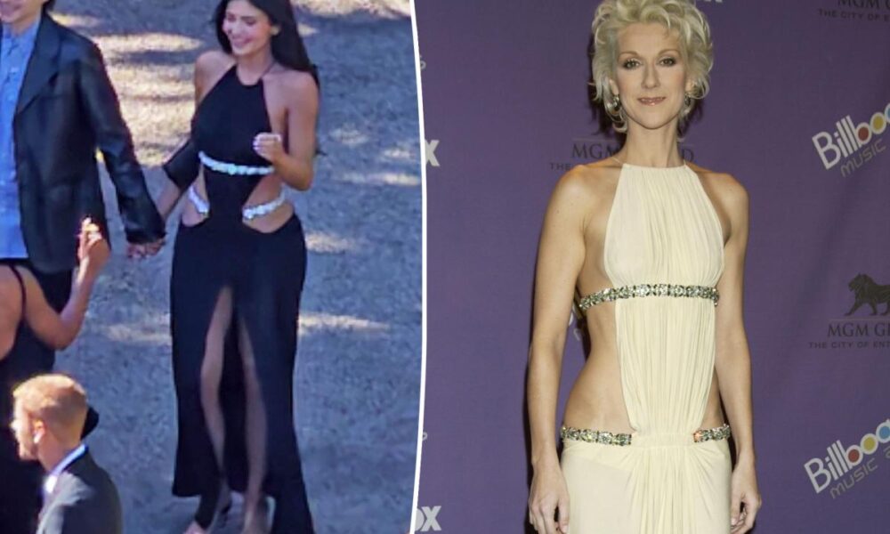Celine Dion wore Kylie Jenner’s wild cutout wedding-guest dress first