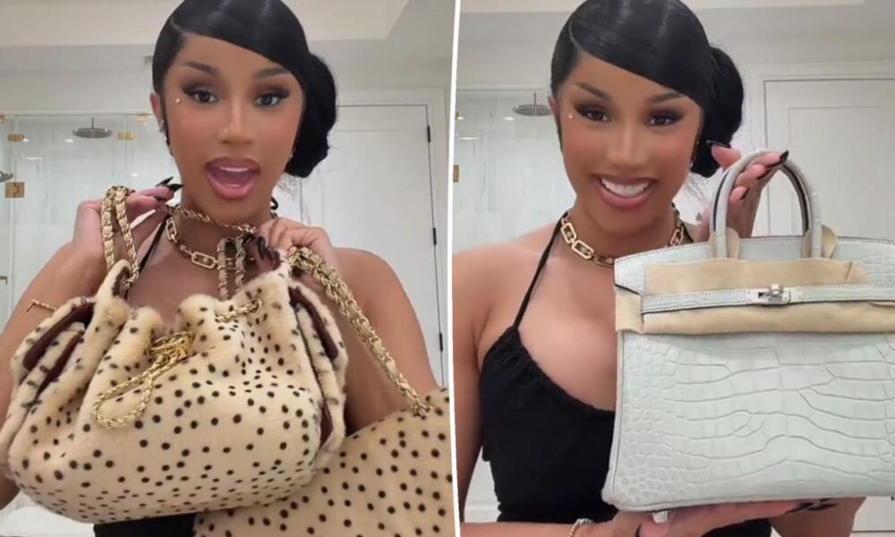 Cardi B shows off more than $187K worth of Chanel, Hermès and Bottega Veneta bags in breathtaking haul