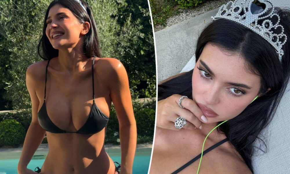 Kylie Jenner styles bikini with more than $100K in jewelry (including a tiara)