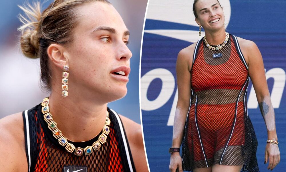 Aryna Sabalenka wears sheer dress and over 127 carats of jewelry at US Open 2026