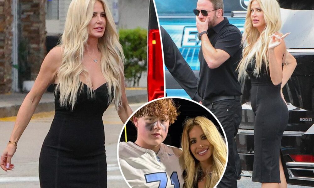 Kim Zolciak has dinner in Palm Beach, son KJ remains in jail