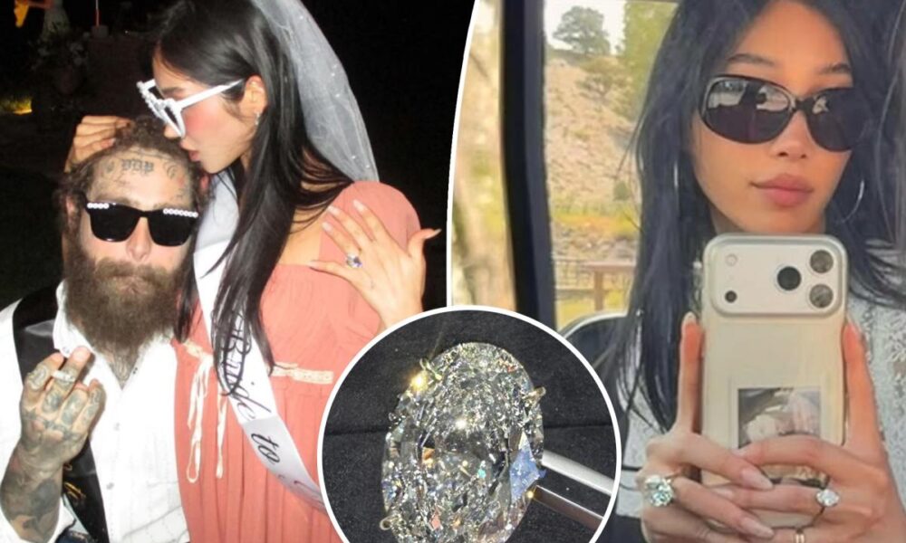 All the details of Christy Lee’s 20-carat diamond engagement ring from Post Malone