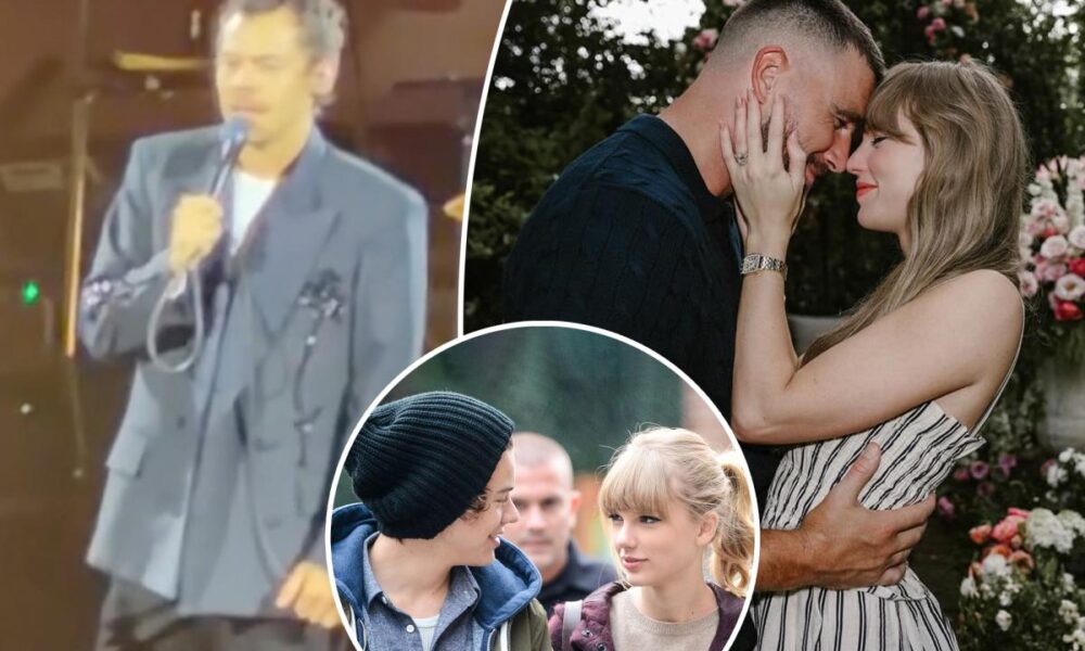 Taylor Swift’s ex Harry Styles makes cheeky comment about singer’s MSG wedding to Travis Kelce