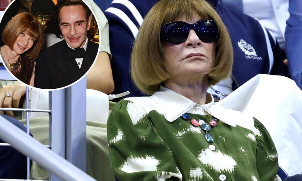 Anna Wintour looks downcast during US Open appearance hours after John Galliano Met Gala drama
