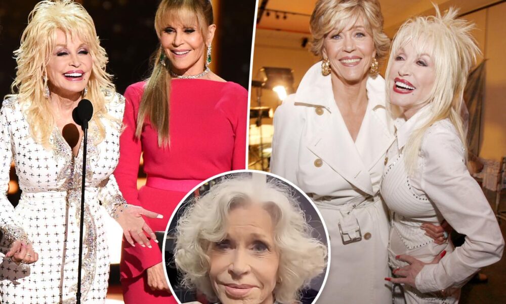 Jane Fonda chokes up mourning ‘9 to 5’ co-star Dolly Parton’s death