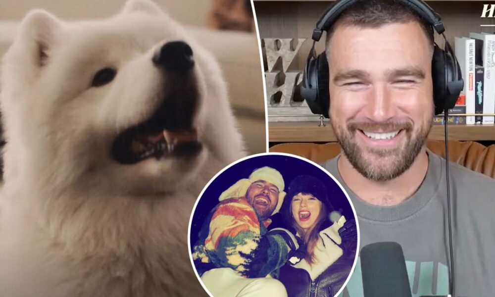 Travis Kelce gushes about his and Taylor Swift’s dog, Wendy, for first time in ‘New Heights’ return