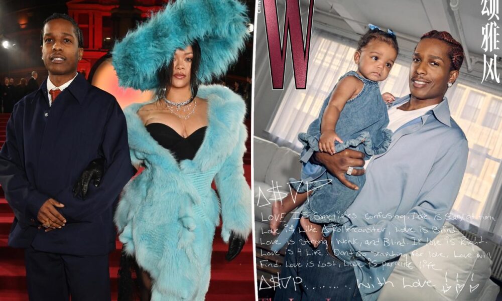 Rihanna’s daughter Rocki covers W China with A$AP Rocky