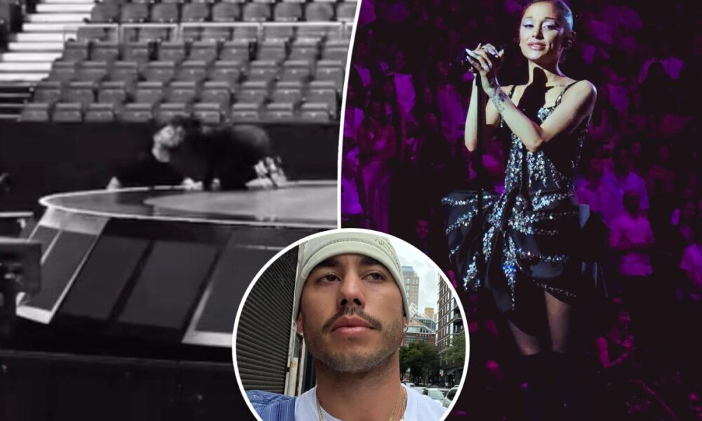 Ariana Grande kisses boyfriend Ricky Álvarez in sweet moment during tour wrap-up