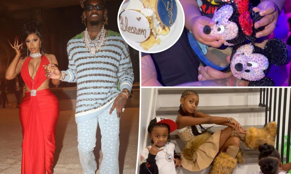 Cardi B and ex Offset reunite amid contentious divorce to celebrate son and daughter’s birthdays