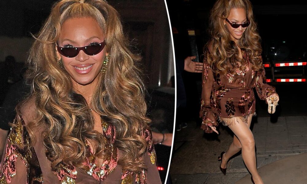 Beyoncé celebrates 45th birthday in London wearing diamonds and sequins
