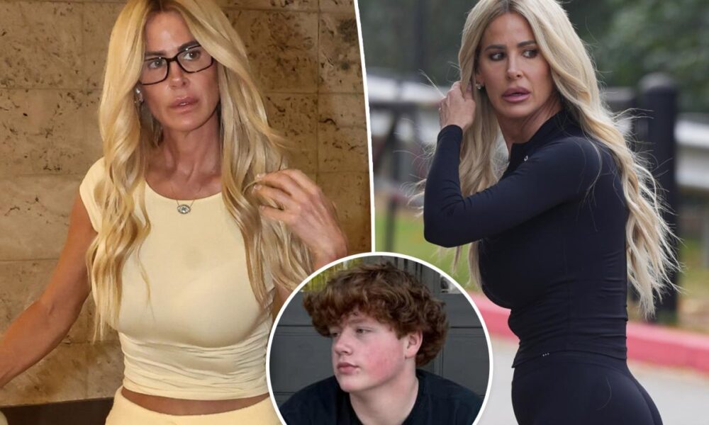 Kim Zolciak supports 15-year-old son KJ Biermann at court following sodomy, sexual battery arrest