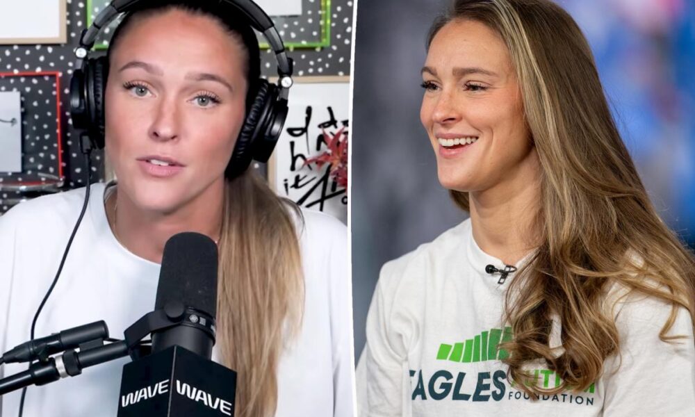 Kylie Kelce uses this Bare Minerals foundation for a blurred filter look