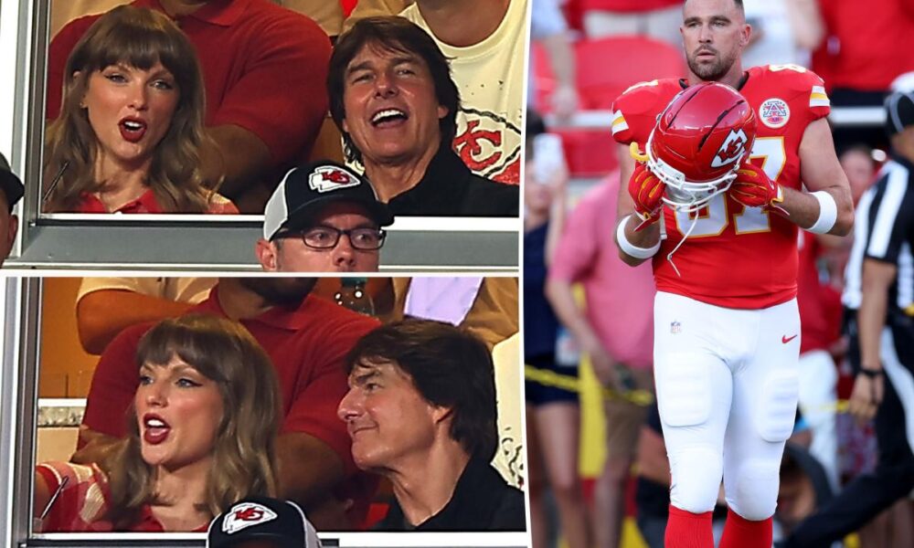 Taylor Swift hangs with Tom Cruise as she supports Travis Kelce at first Chiefs game since wedding
