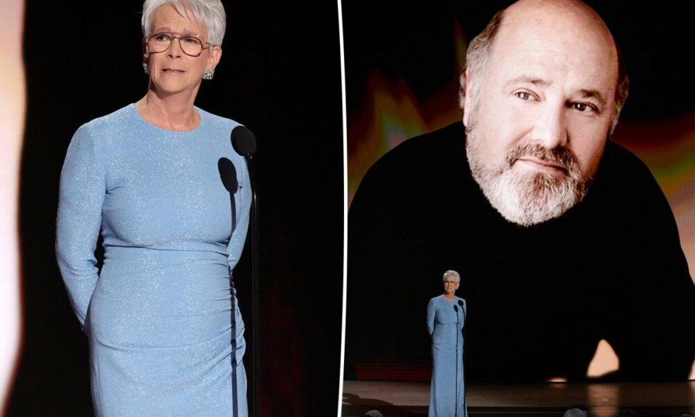 Jamie Lee Curtis breaks down in tears honoring Rob Reiner during Emmys 2026 in memoriam