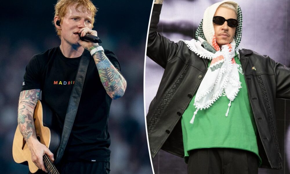 Ed Sheeran addresses Macklemore’s firing from tour over ‘Free Palestine’ backlash