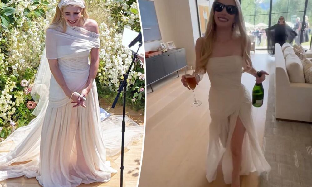 Emma Roberts has ‘no regrets’ about her ‘weird’ Monique Lhuillier wedding dress
