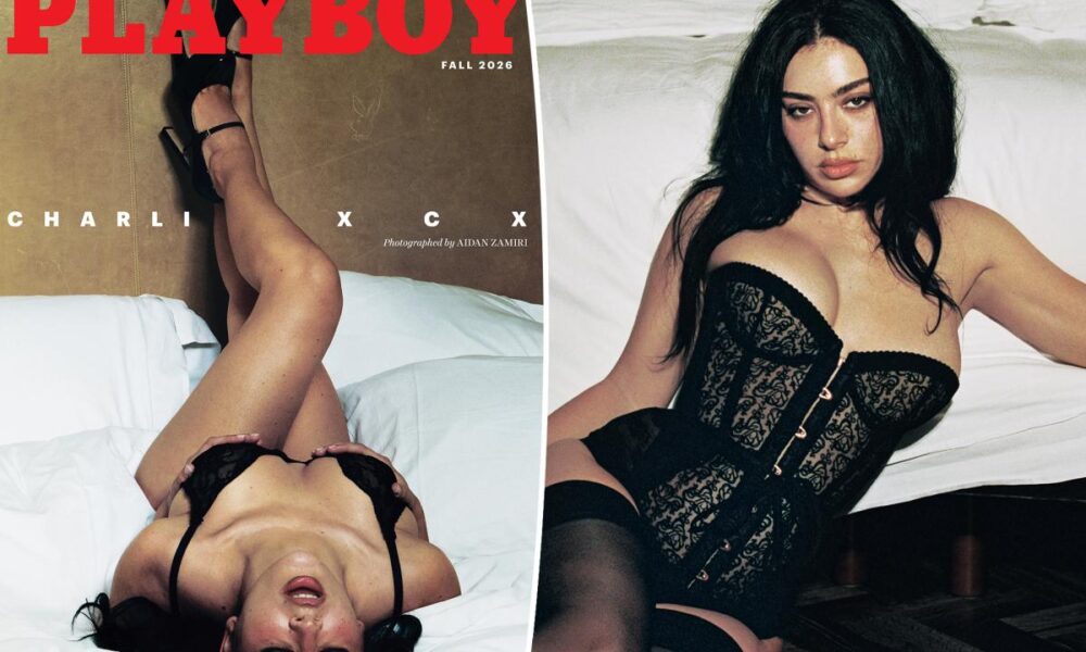 Charli XCX wears black lingerie on Playboy’s fall 2026 cover