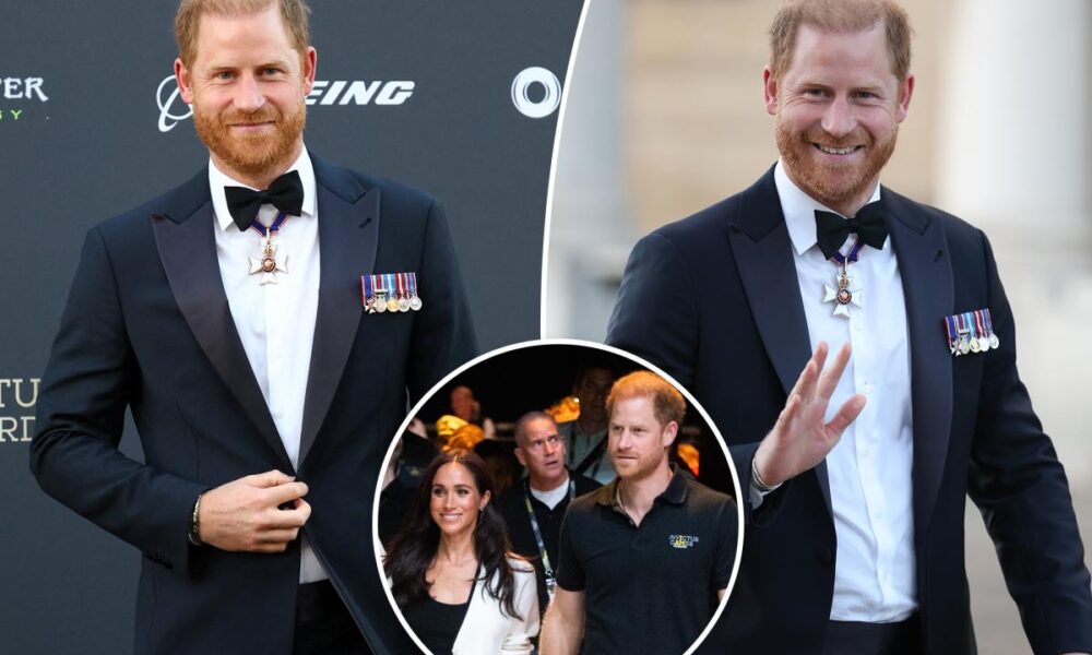 Prince Harry steps out sans Meghan Markle for first official outing since turbulent UK return