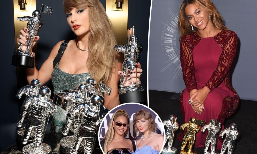 Taylor Swift surpasses Beyoncé as most-awarded artist in MTV VMAs history