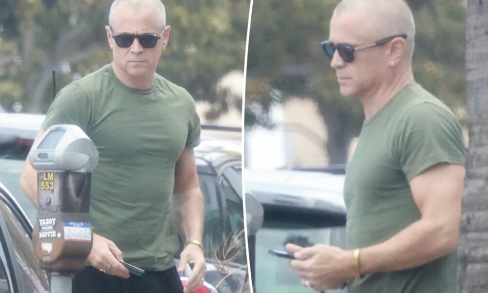 Colin Farrell shocks with newly shaved head in LA