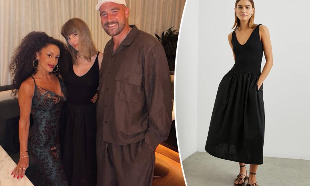 Taylor Swift wears Rails dress for Travis Kelce dinner date in Kansas City