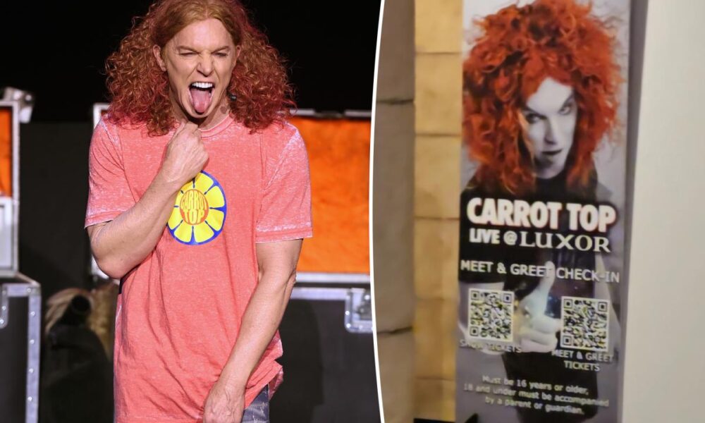 Carrot Top’s Las Vegas shows canceled as he receives ‘close medical care’ after alleged suicide attempt