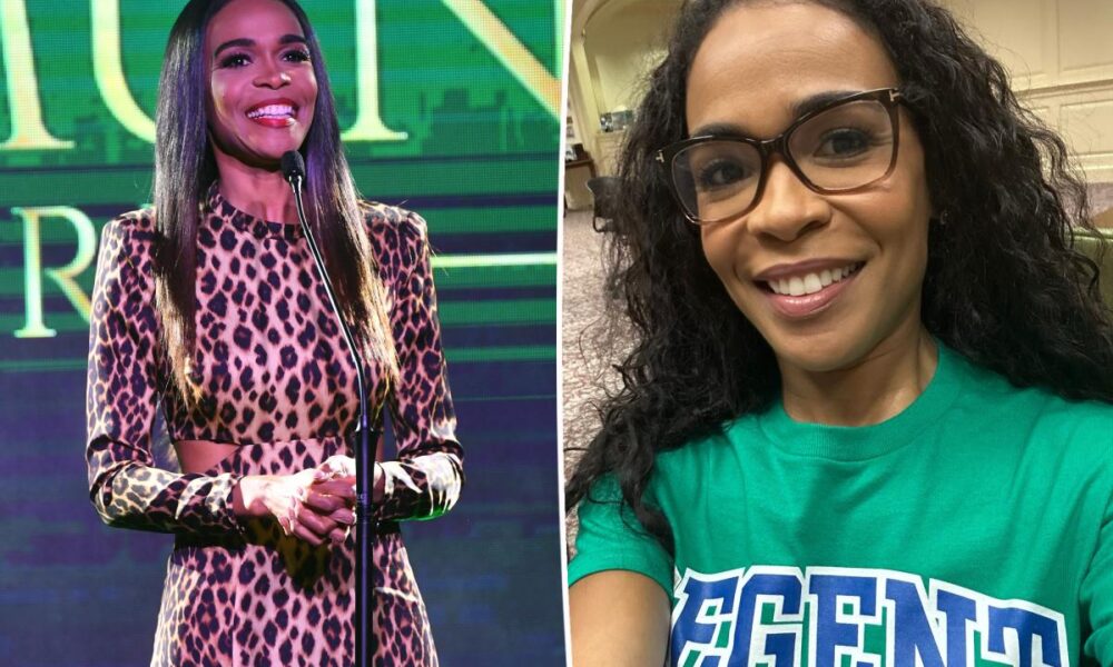 Michelle Williams back in college studying psychology at 47