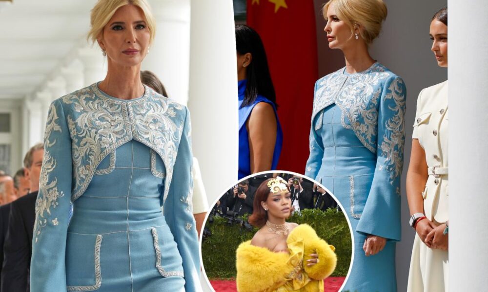 Ivanka Trump wears outfit by Rihanna designer Guo Pei for Xi Jinping White House visit