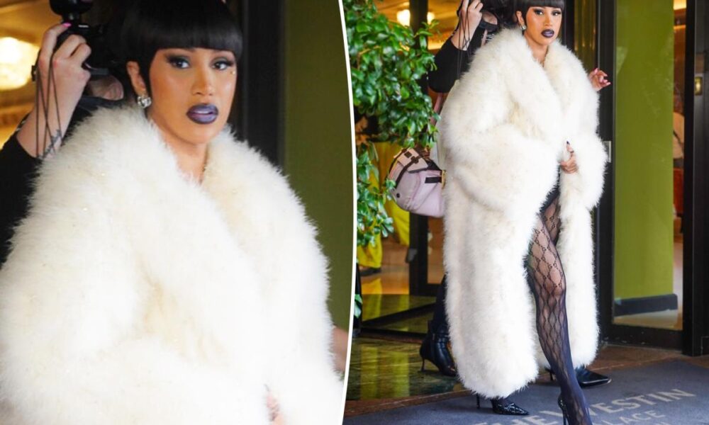Cardi B sports high-fashion bowl cut at Gucci fashion show