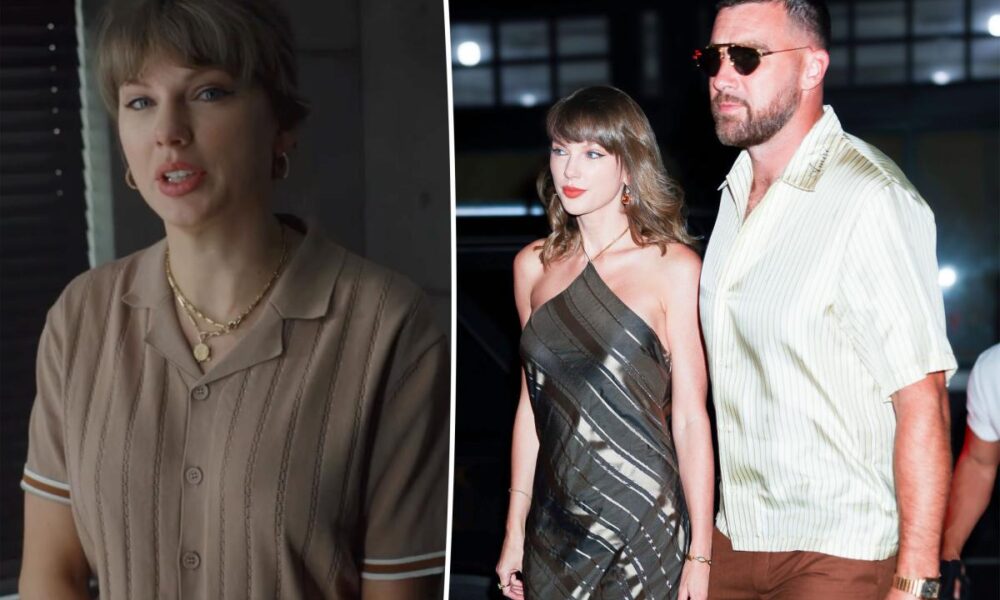 Fans think Taylor Swift is wearing Travis Kelce’s shirt in the ‘Patient Zero’ teaser video