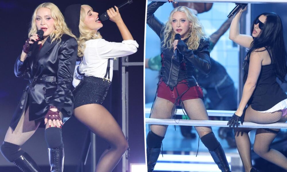 Madonna kicks off VMAs 2026 with risqué performance alongside Sabrina Carpenter, Charli XCX