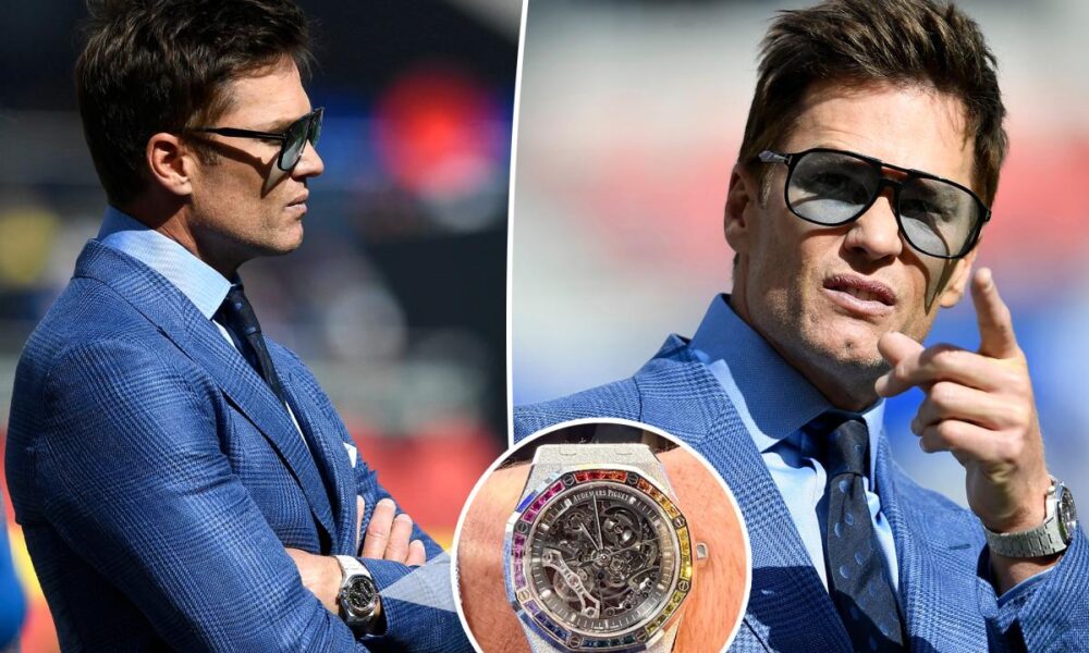 Tom Brady flashes rare rainbow watch worth half a million dollars at Chargers vs. Bills game