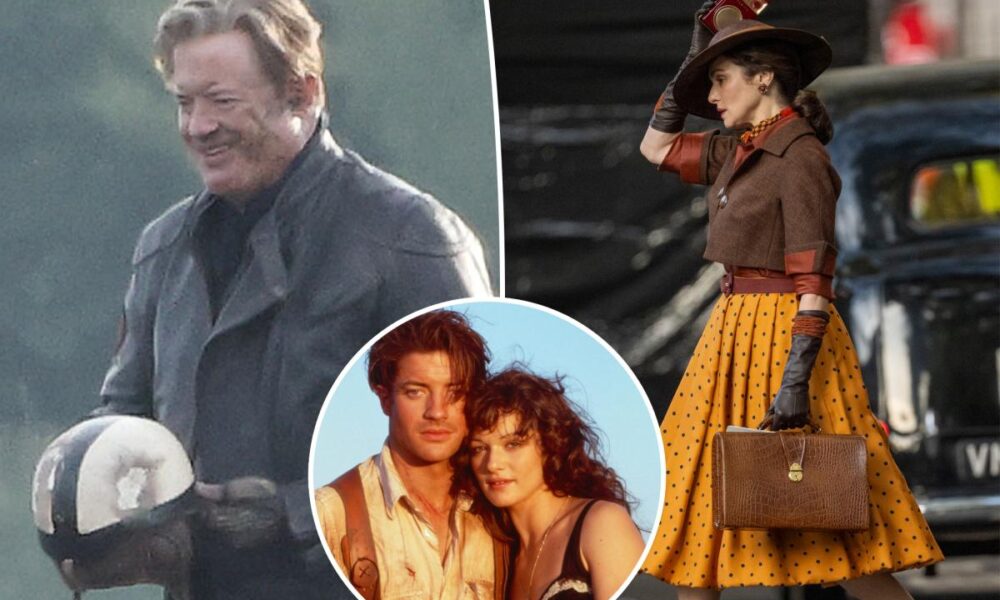 Brendan Fraser and Rachel Weisz seen for the first time on ‘The Mummy 4’ set