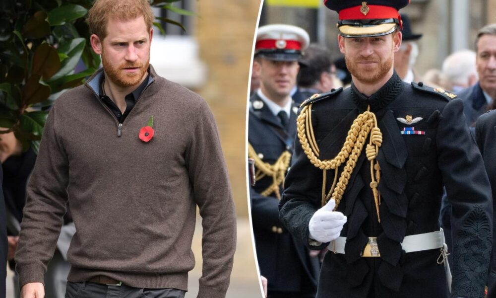Why veteran Prince Harry won’t take part in Remembrance Day events after UK move