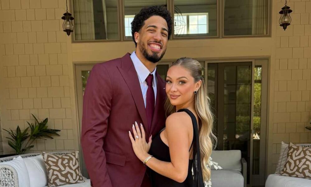 NBA Star Tyrese Haliburton and Jade Jones Have Wedding Ceremony, Show Off Their New Rings