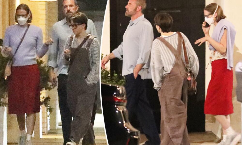 Ben Affleck dines with his and Jennifer Garner’s kids at LA hot spot
