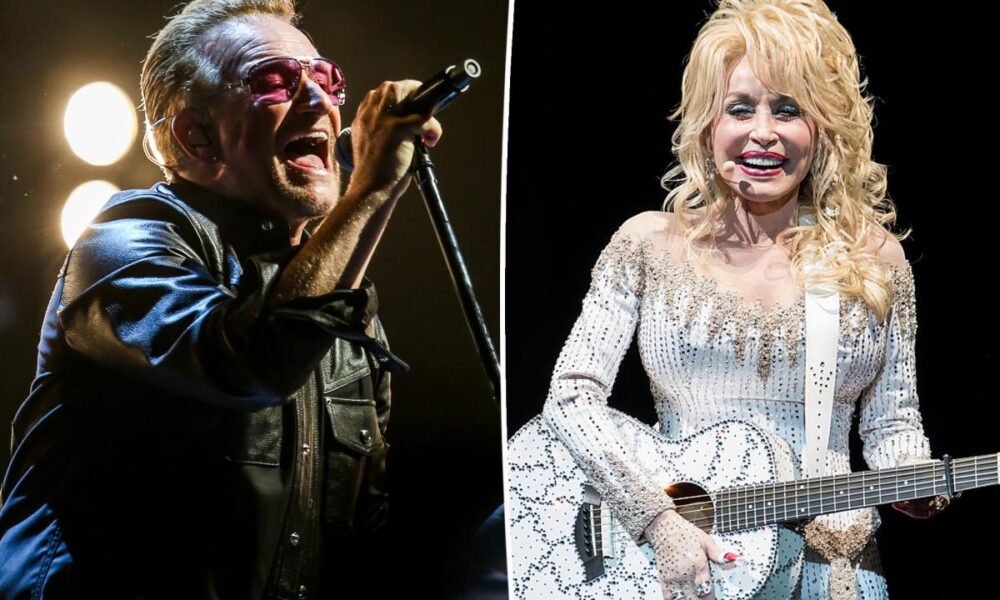 Dolly Parton got off bed rest to record final song with U2, Bono reveals