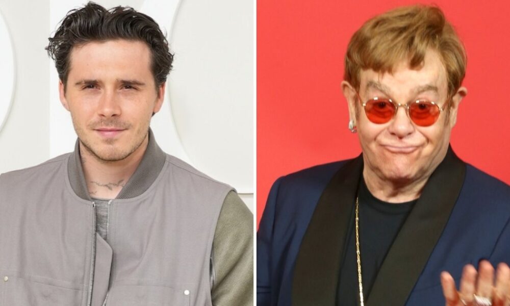Brooklyn Beckham and Wife Nicola Spotted on Yacht With His Godfather Elton John Amid Family Drama