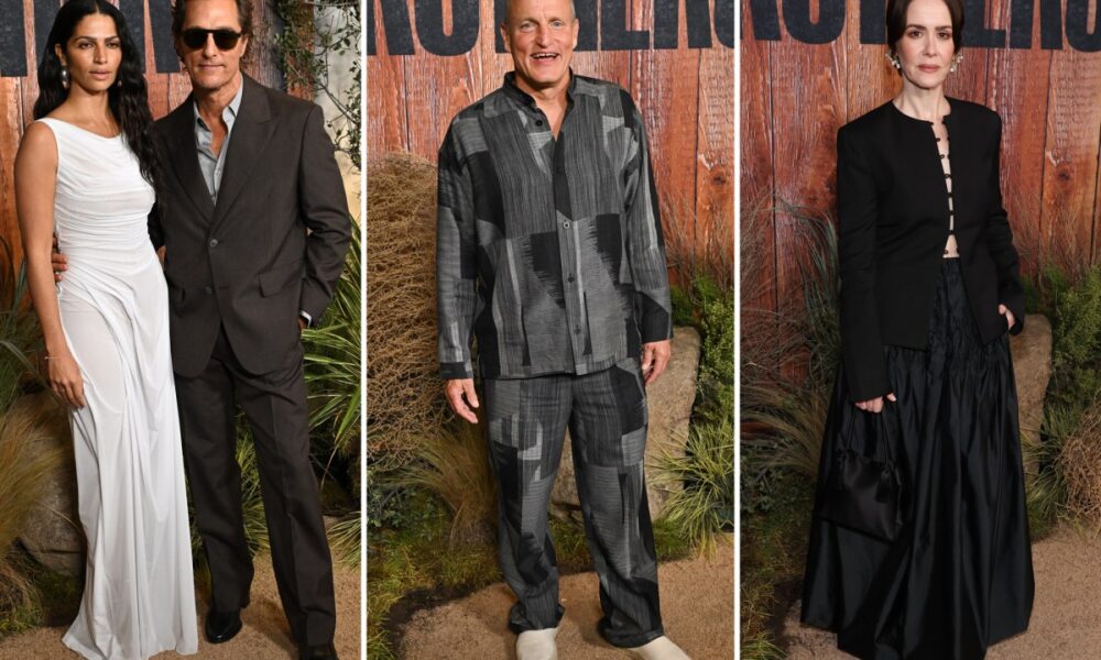 ‘Brothers’ LA premiere red carpet: Matthew McConaughey, Woody Harrelson, Sarah Paulson and more