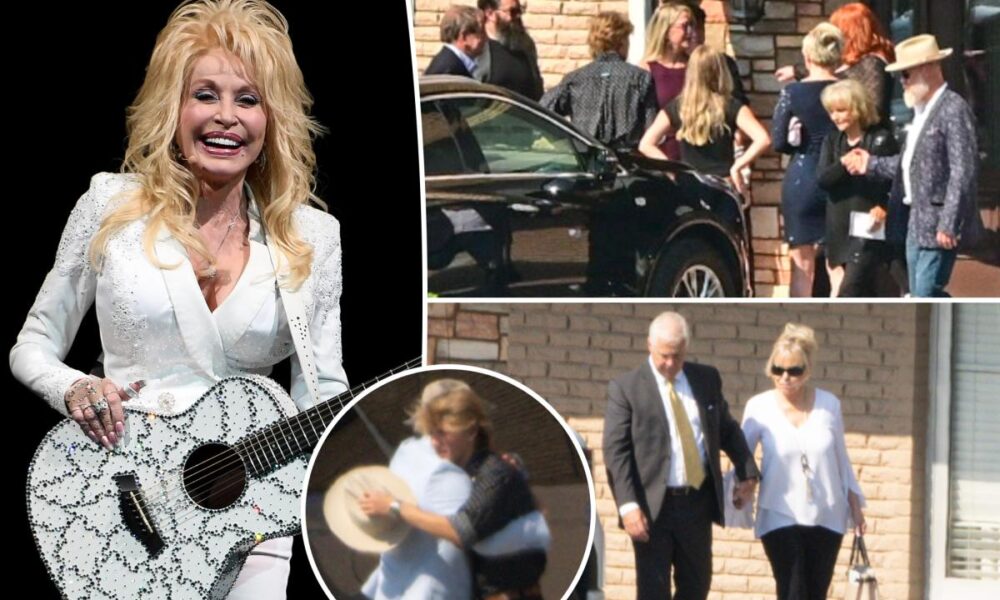 Dolly Parton’s loved ones gather at Nashville burial site days after her death